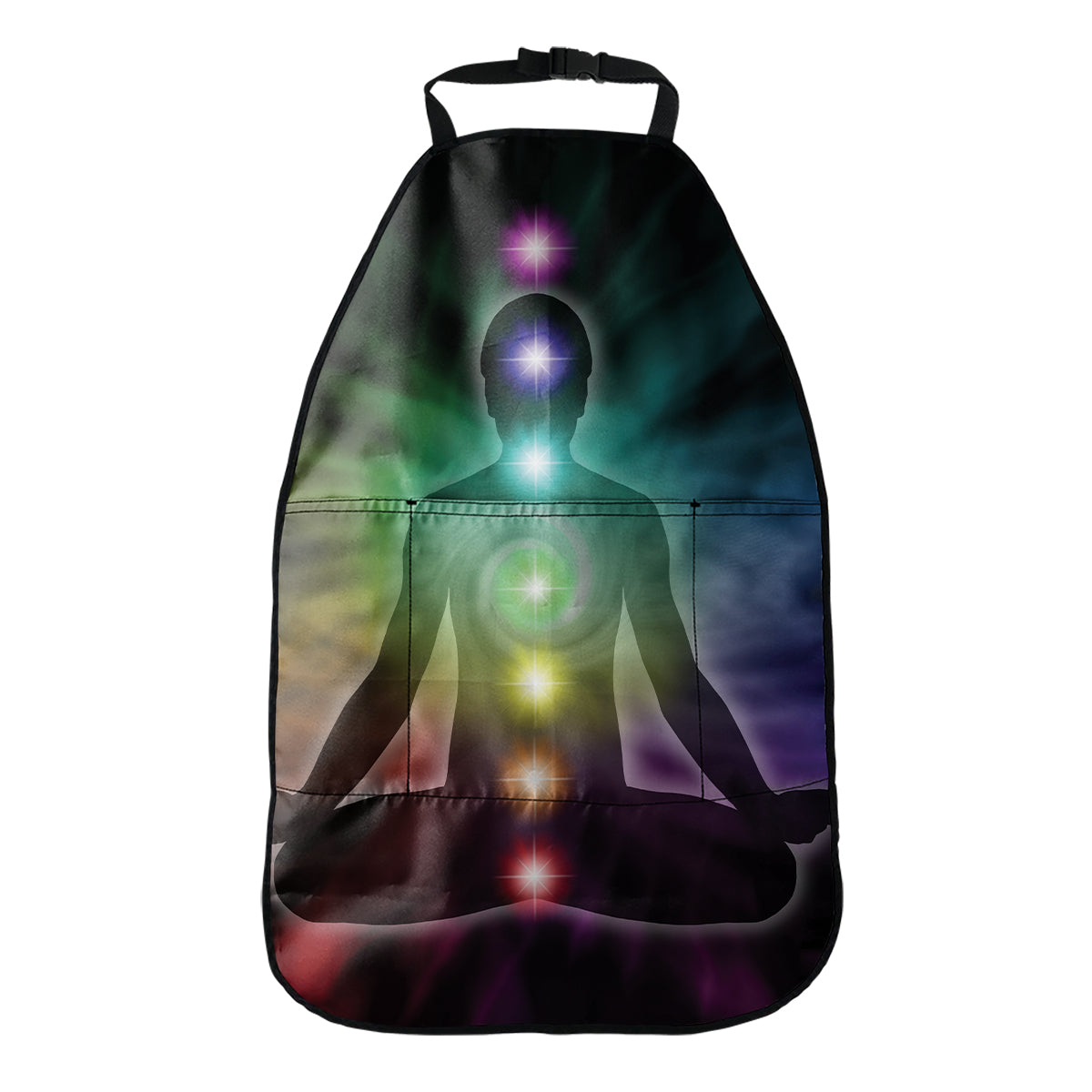 Colorful Chakras Aura Print Car Seat Organizers