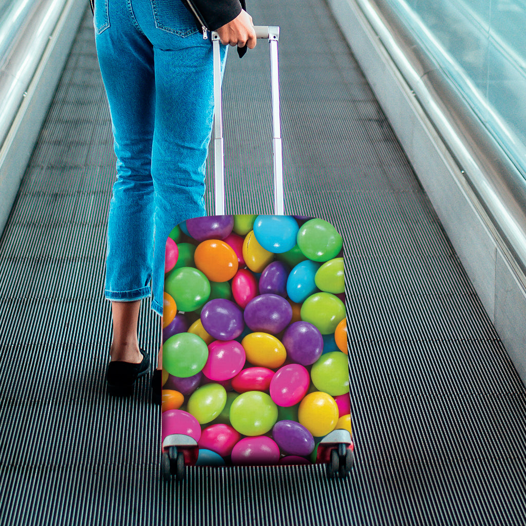 Colorful Chocolate Candy Print Luggage Cover