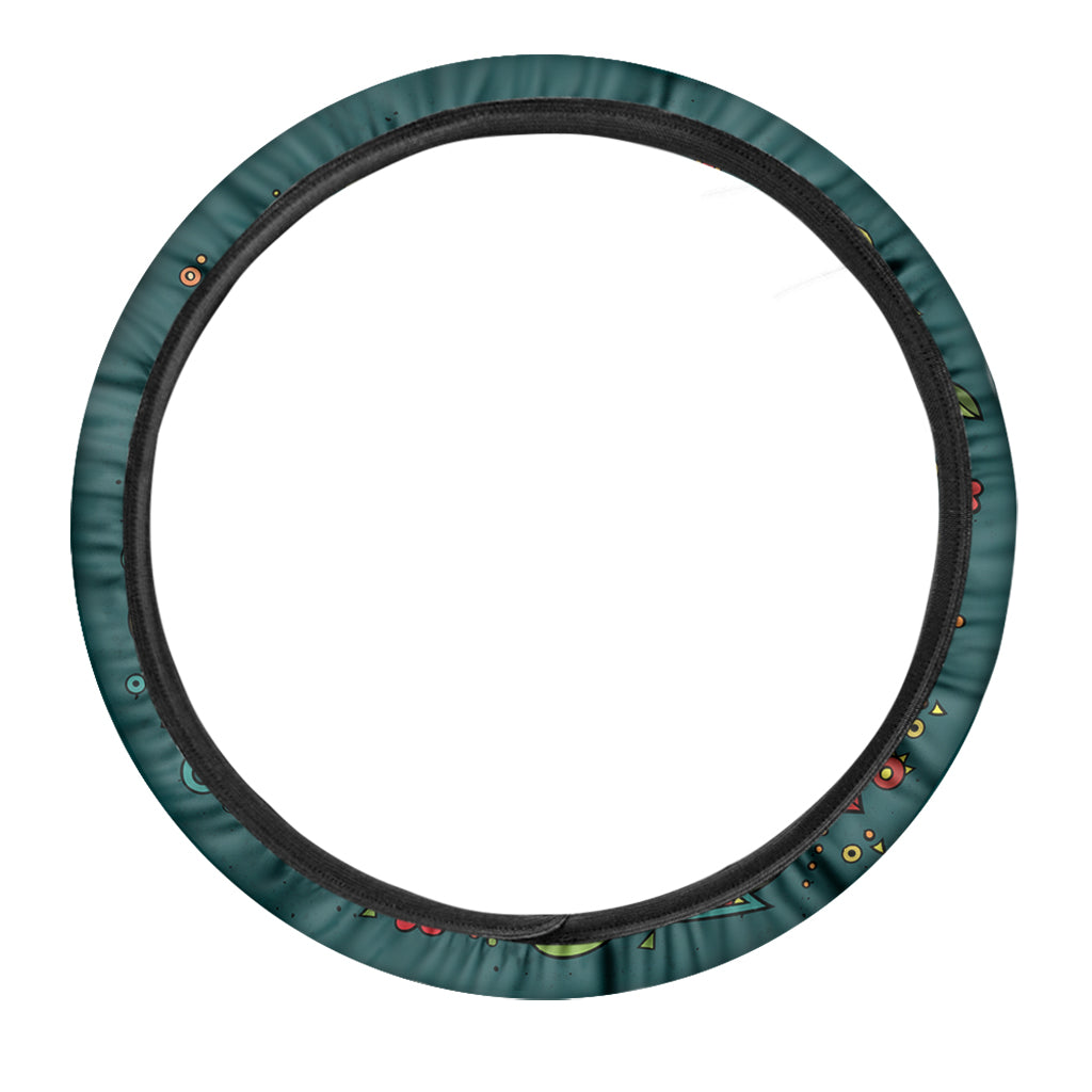 Colorful Cinco de Mayo Print Car Steering Wheel Cover