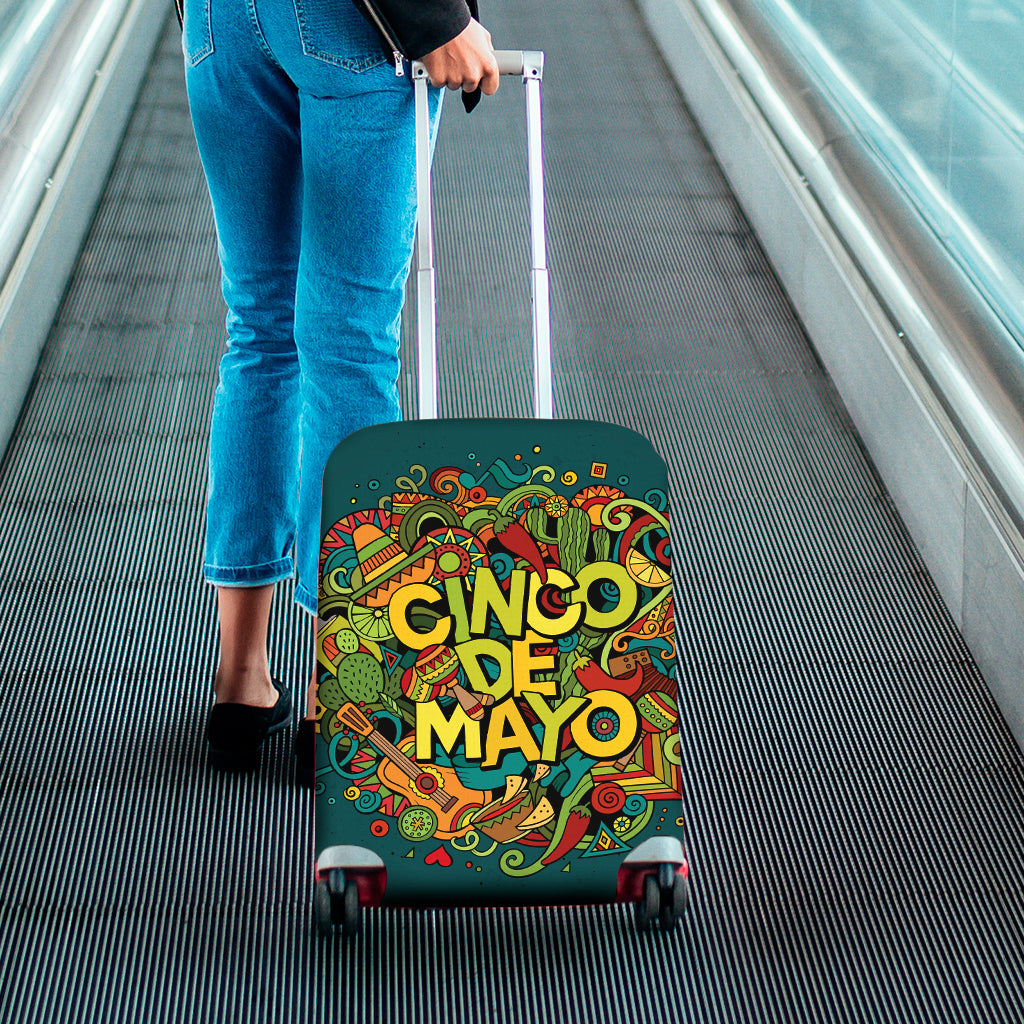 Colorful Cinco de Mayo Print Luggage Cover
