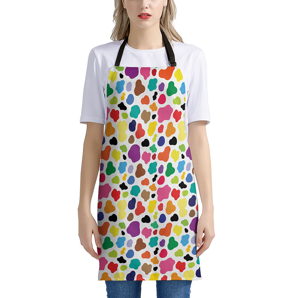 Colorful Cow Pattern Print Apron