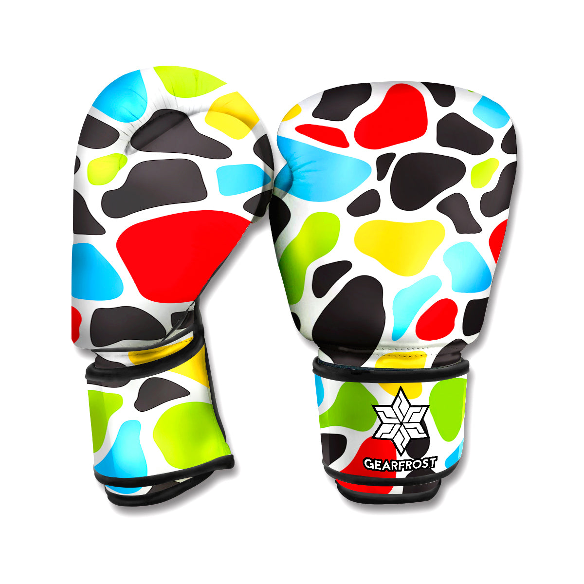 Colorful Cow Print Boxing Gloves