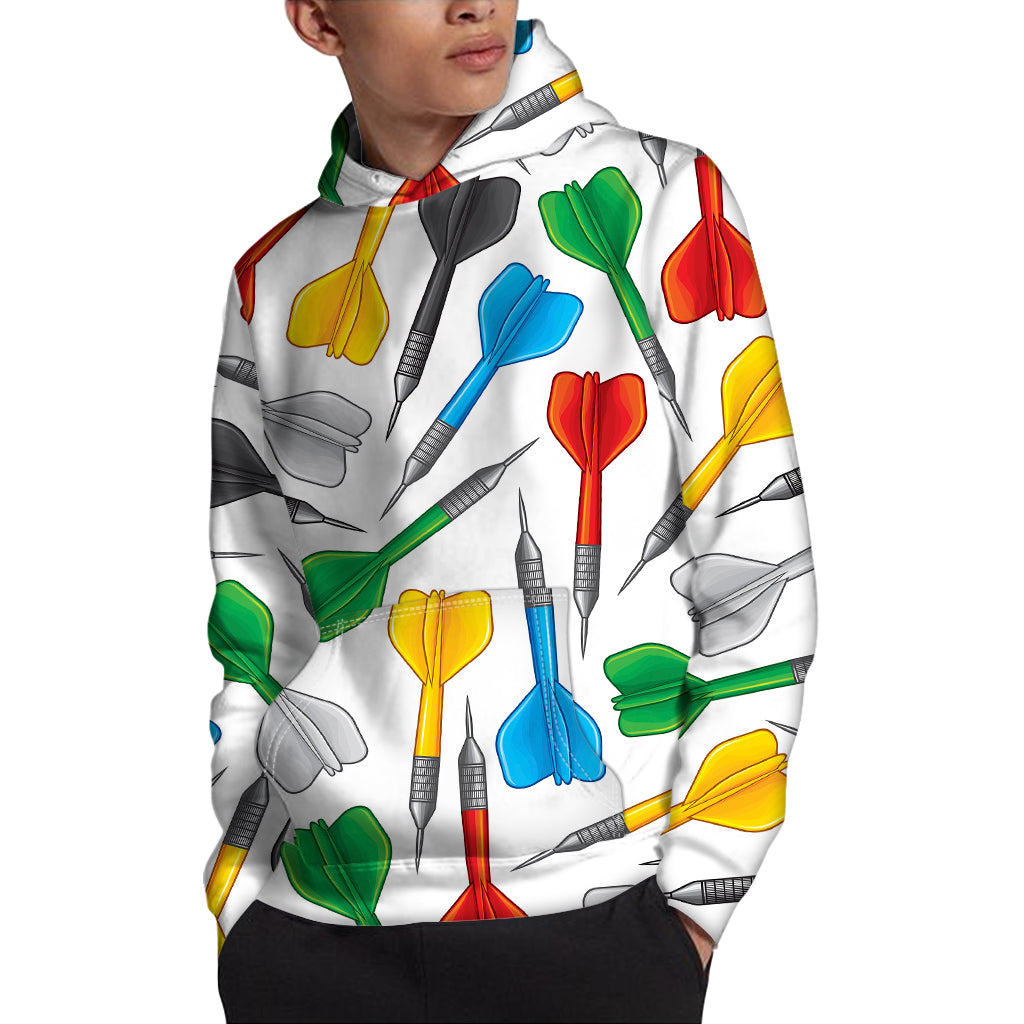 Colorful Darts Pattern Print Pullover Hoodie