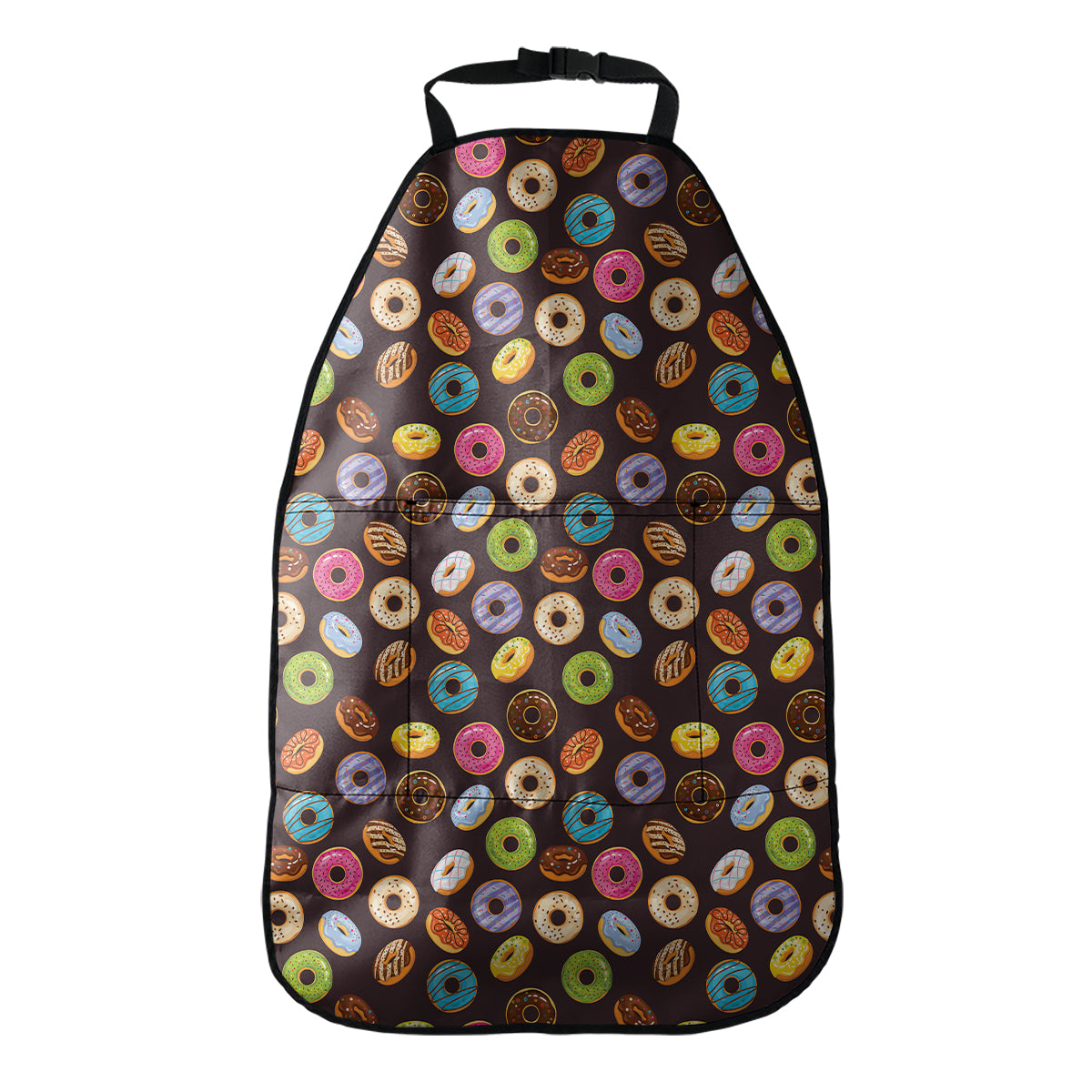 Colorful Donut Pattern Print Car Seat Organizers
