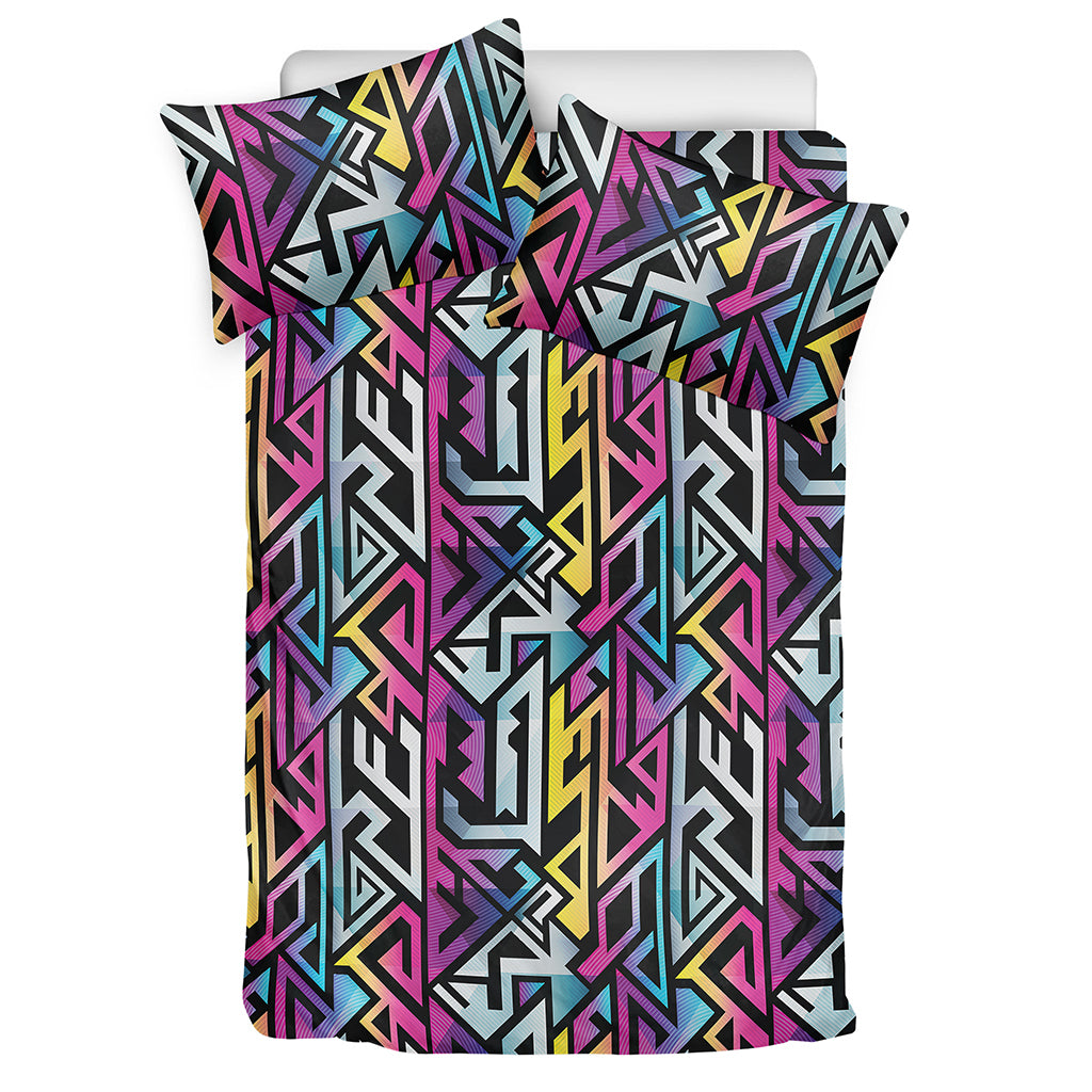 Colorful Geometric Tribal Pattern Print Duvet Cover Bedding Set