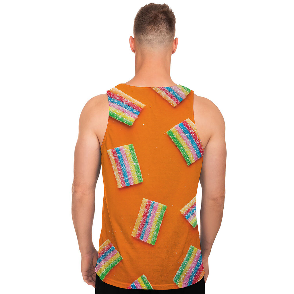Colorful Gummy Print Men's Tank Top