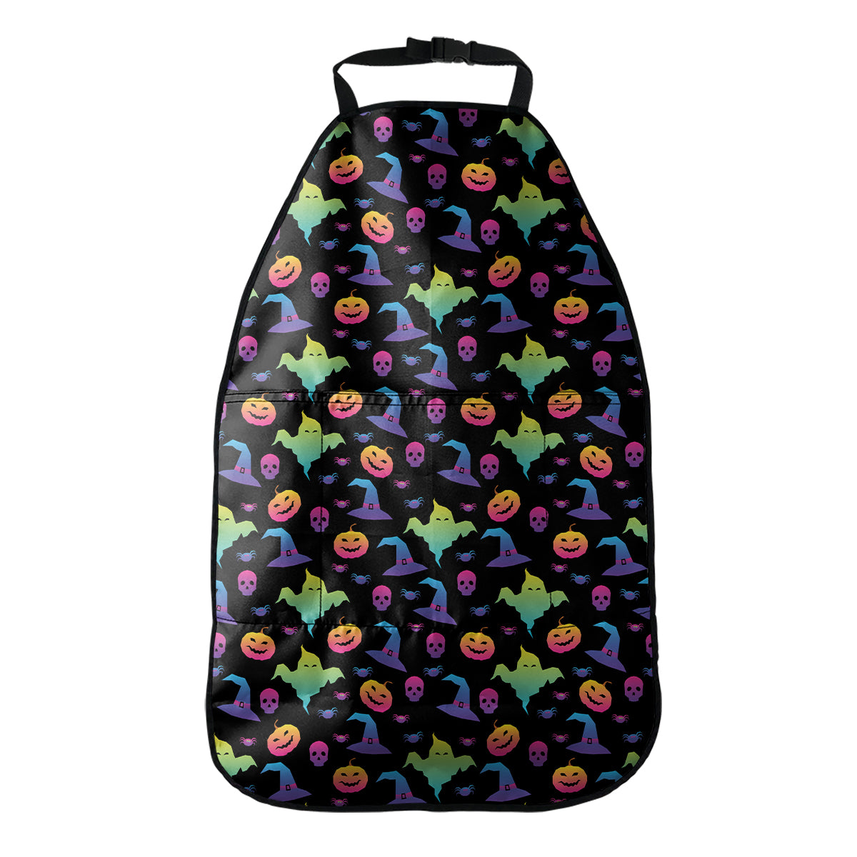 Colorful Halloween Party Pattern Print Car Seat Organizers