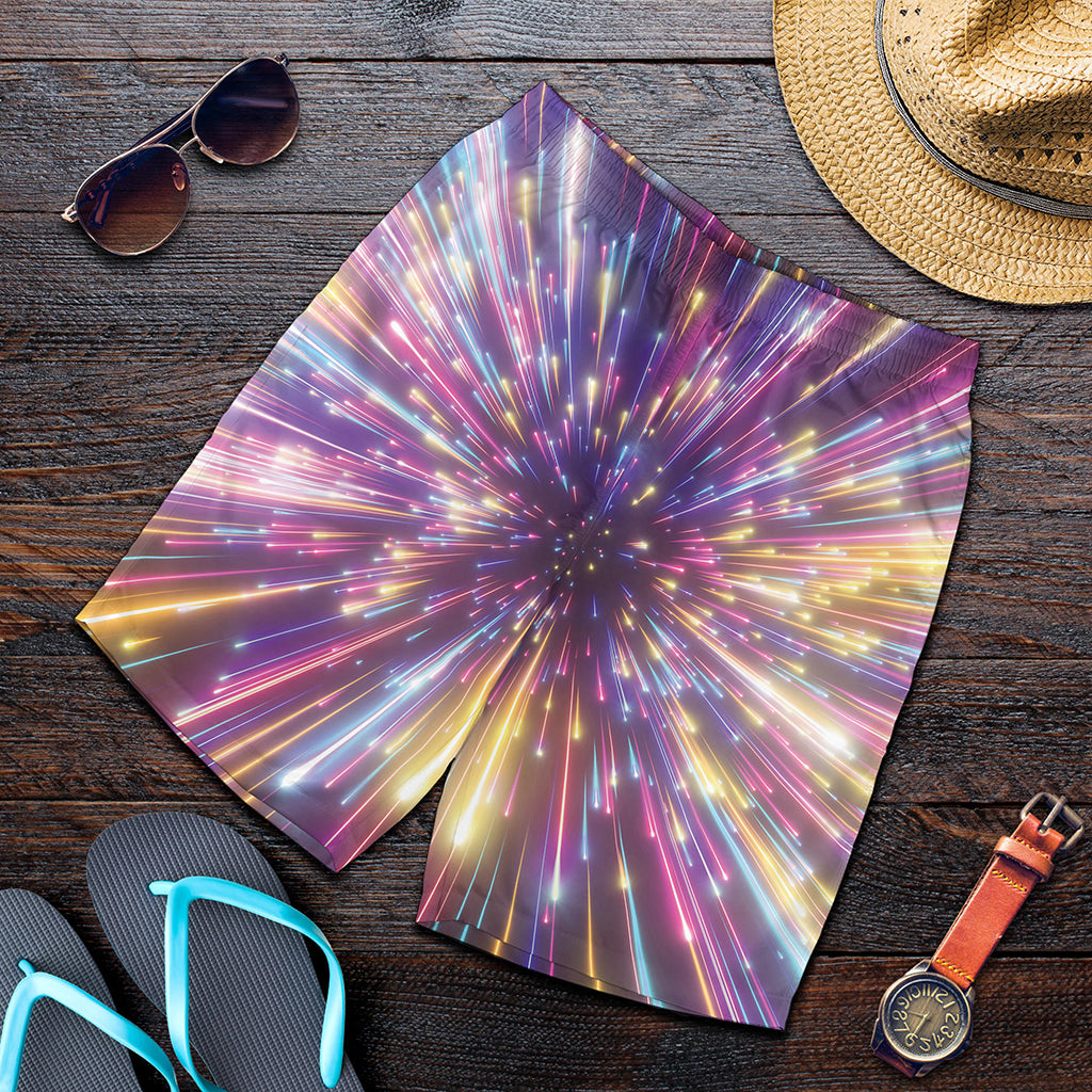 Colorful Hyperspace Print Men's Shorts