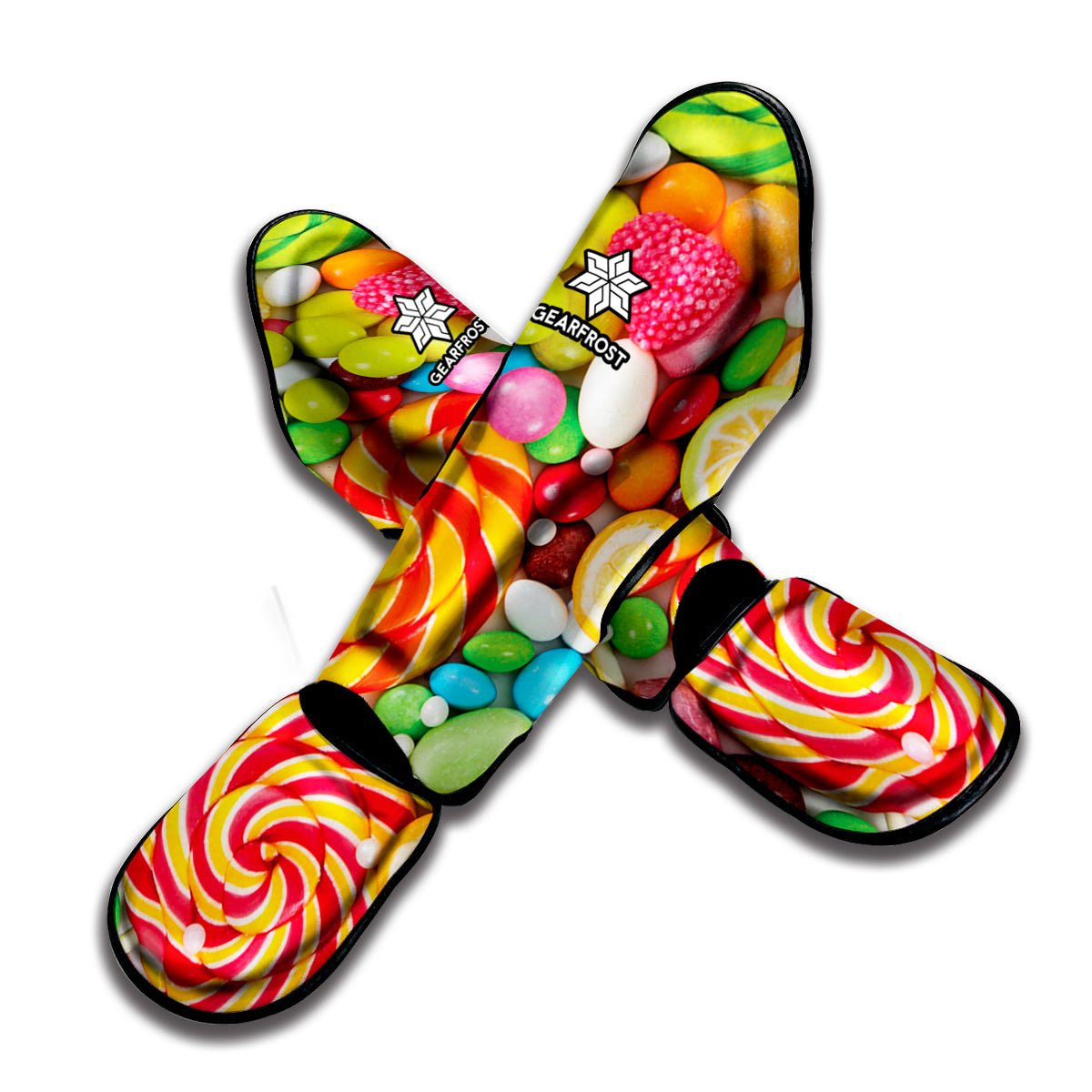 Colorful Lollipop And Candy Print Muay Thai Shin Guard