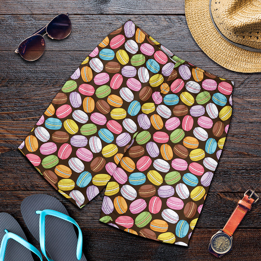 Colorful Macarons Pattern Print Men's Shorts