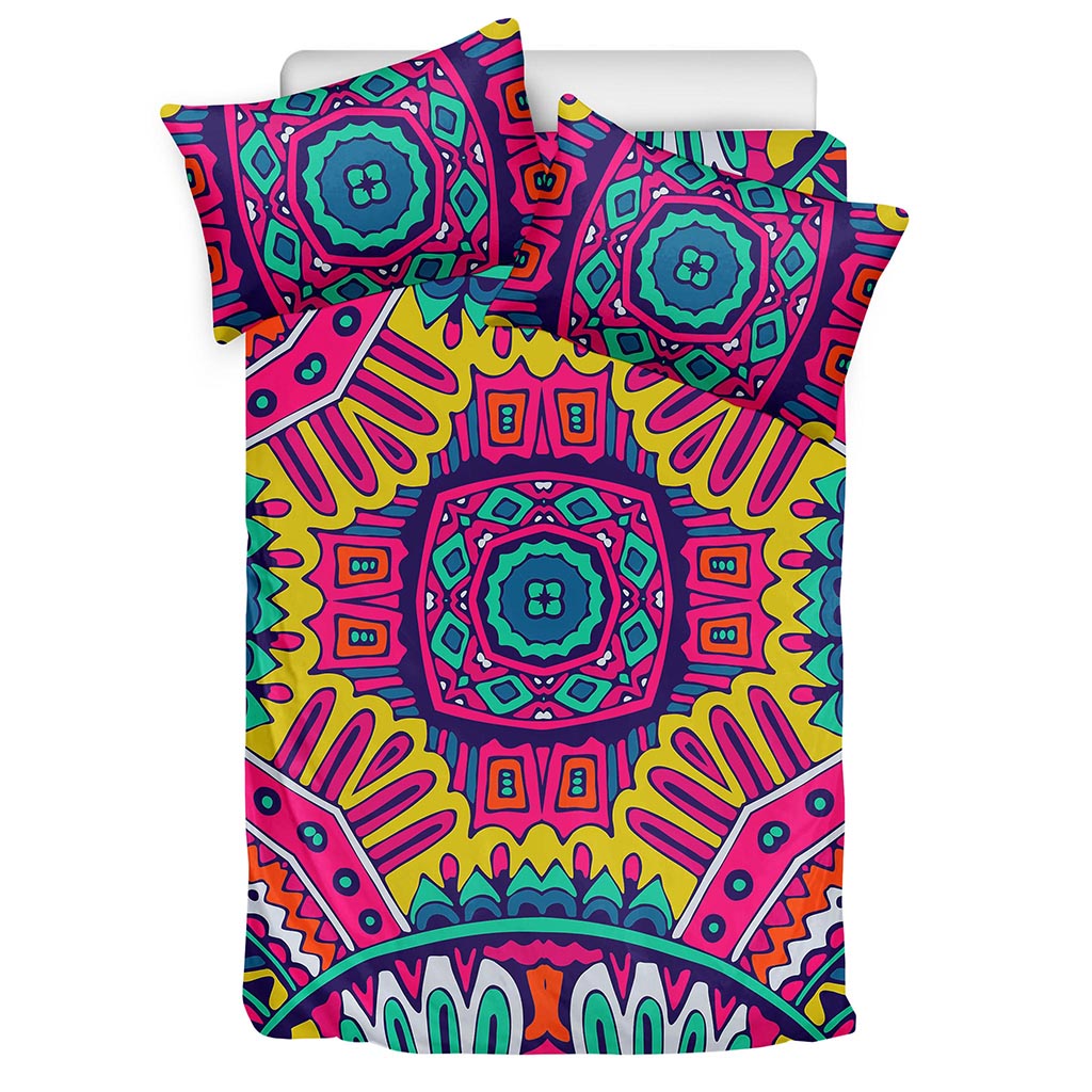 Colorful Mandala Bohemian Pattern Print Duvet Cover Bedding Set
