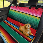 Colorful Mexican Blanket Pattern Print Pet Car Back Seat Cover