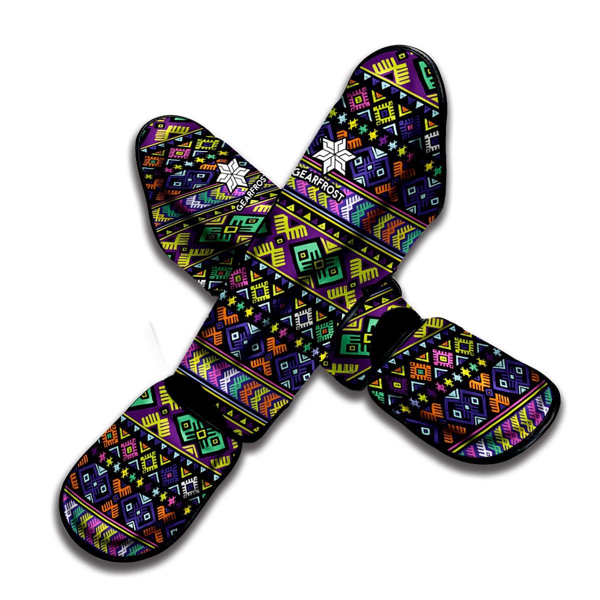 Colorful Native Navajo Tribal Print Muay Thai Shin Guard
