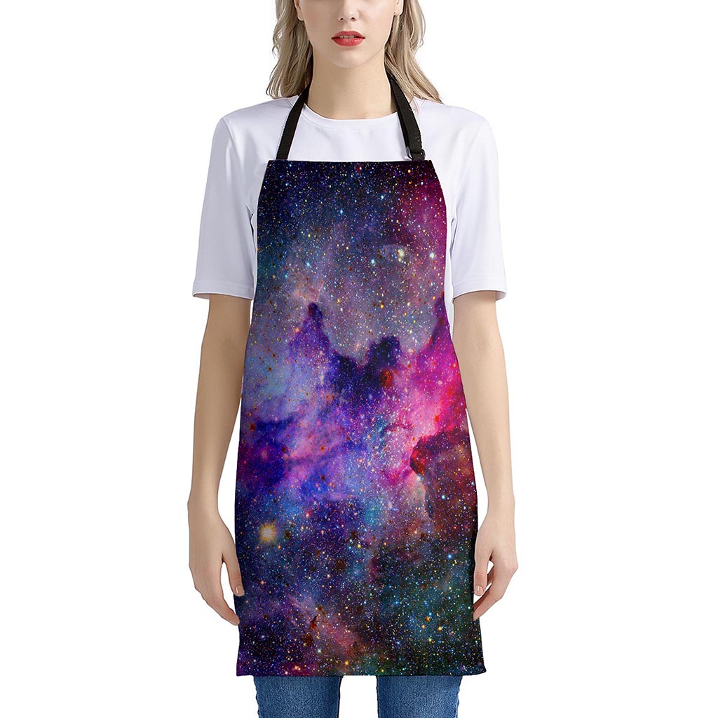 Colorful Nebula Galaxy Space Print Apron