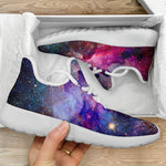 Colorful Nebula Galaxy Space Print Mesh Knit Shoes GearFrost