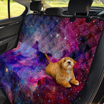 Colorful Nebula Galaxy Space Print Pet Car Back Seat Cover