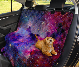 Colorful Nebula Galaxy Space Print Pet Car Back Seat Cover