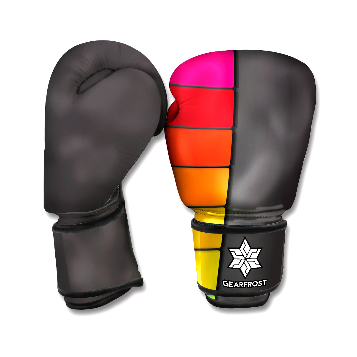 Colorful Piano Keyboard Print Boxing Gloves