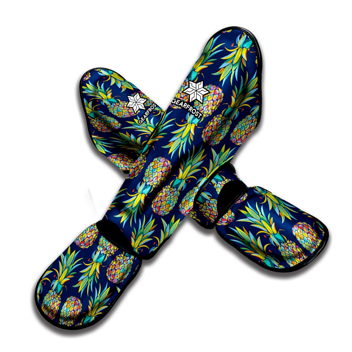 Colorful Pineapple Pattern Print Muay Thai Shin Guard