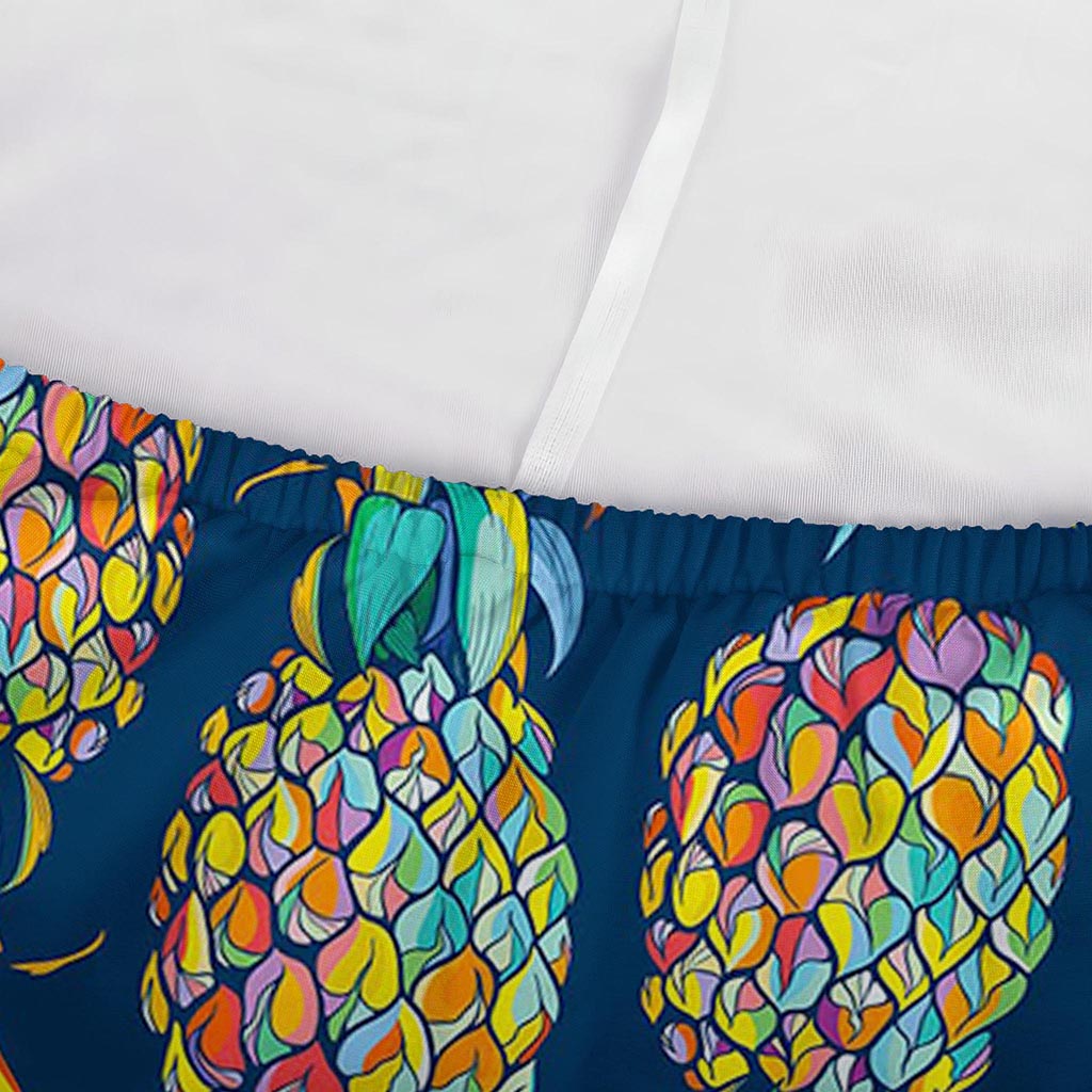 Colorful Pineapple Pattern Print Sofa Cover