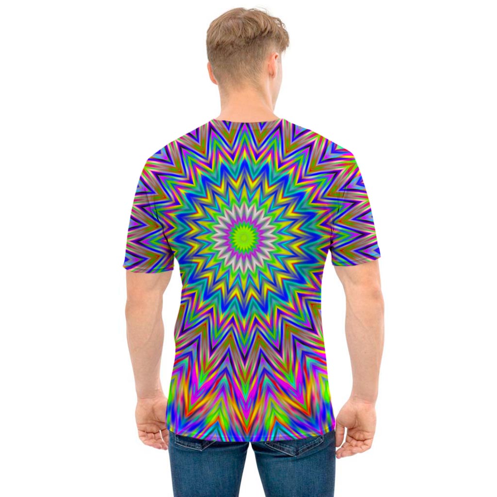 Psychedelic Blue Optical illusion Hoodie Dress main image 1
