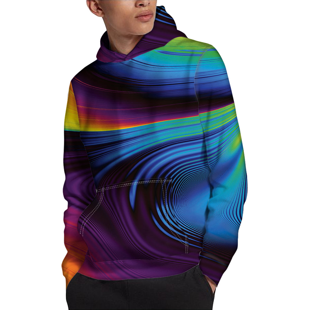 Colorful Psychedelic Print Pullover Hoodie