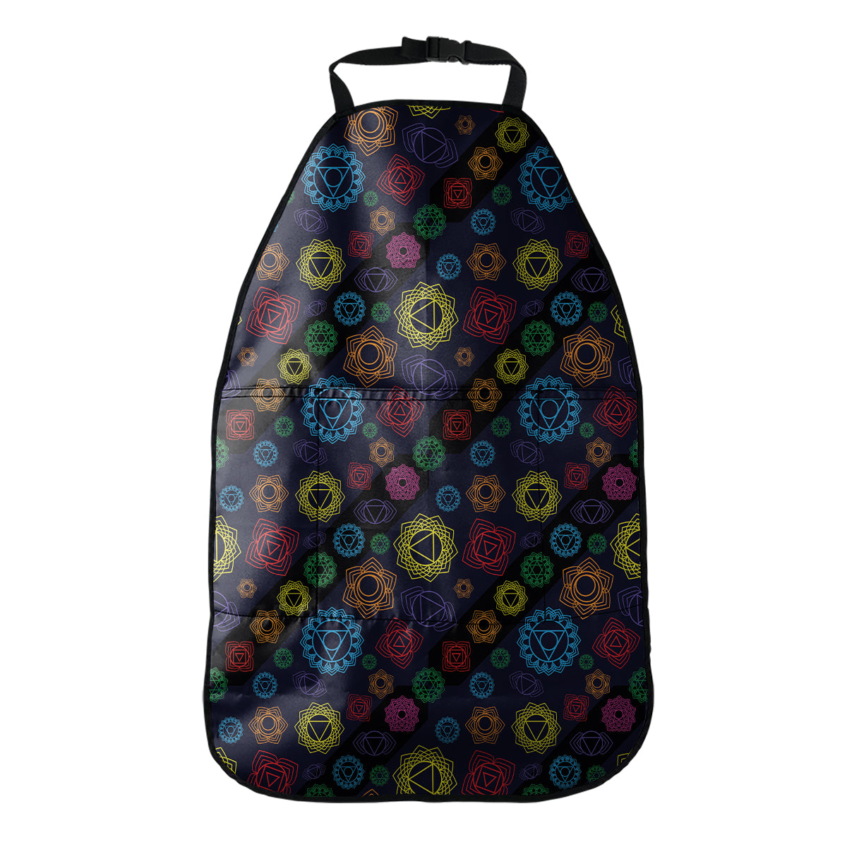 Colorful Seven Chakras Pattern Print Car Seat Organizers