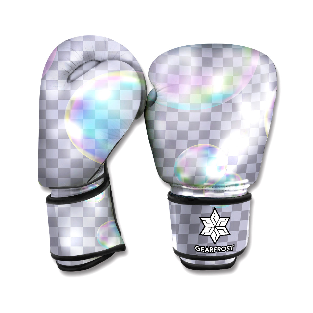 Colorful Soap Bubble Print Boxing Gloves
