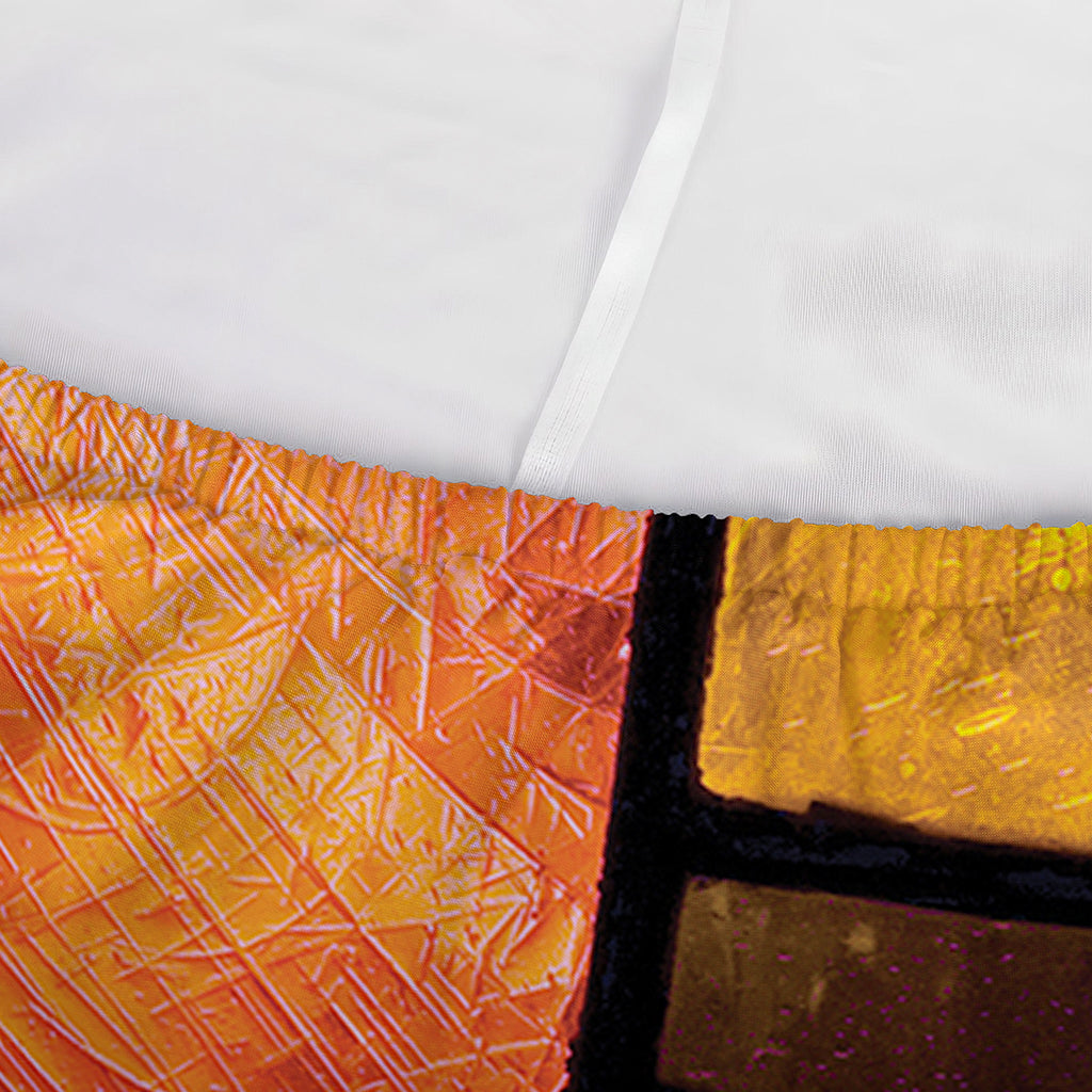 Colorful Stained Glass Mosaic Print Sofa Cover