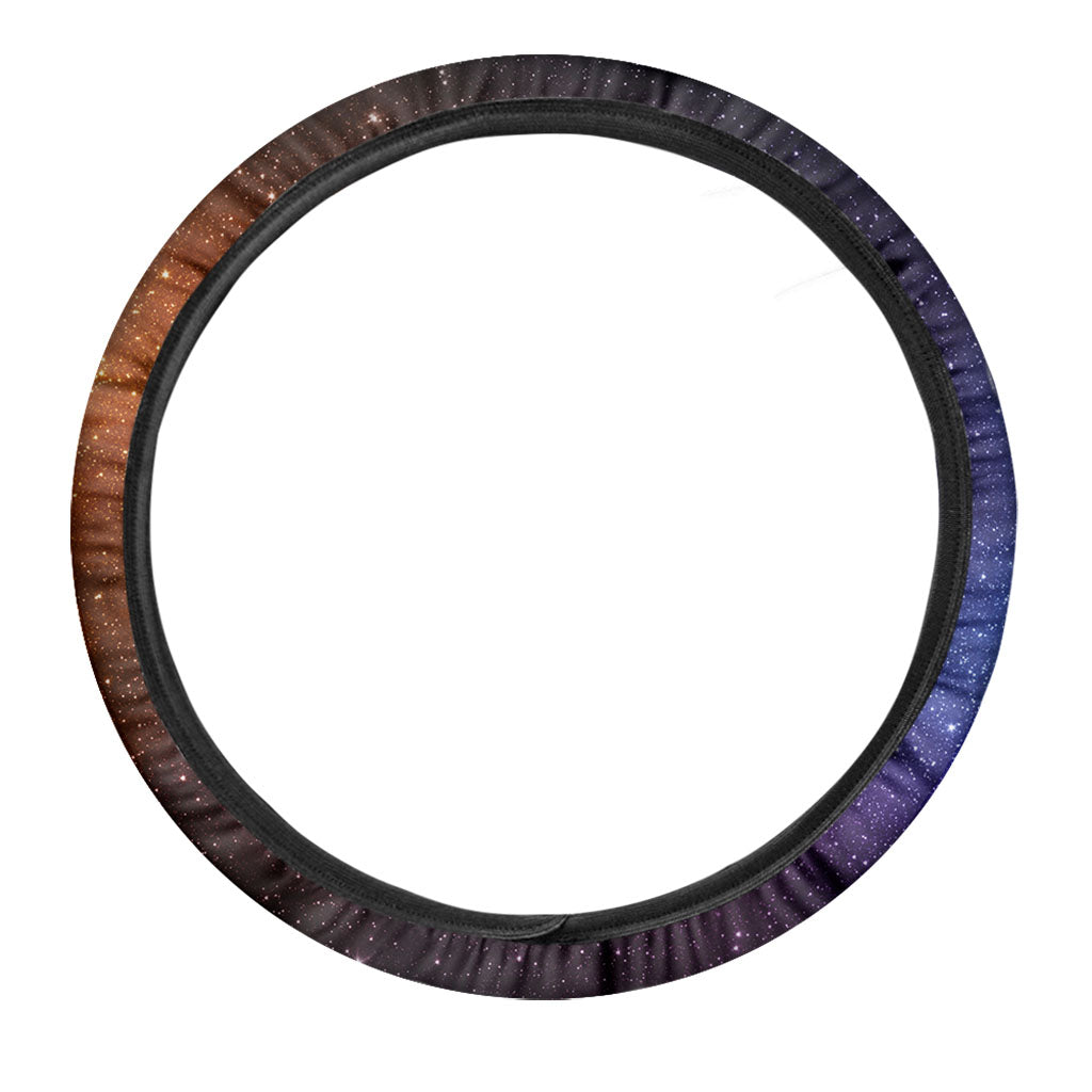 Colorful Stardust Galaxy Space Print Car Steering Wheel Cover