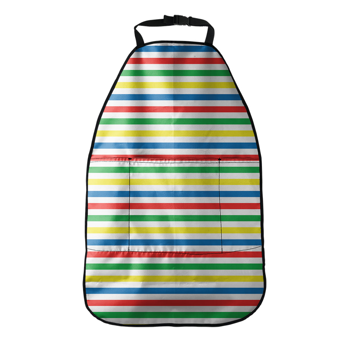 Colorful Striped Pattern Print Car Seat Organizers