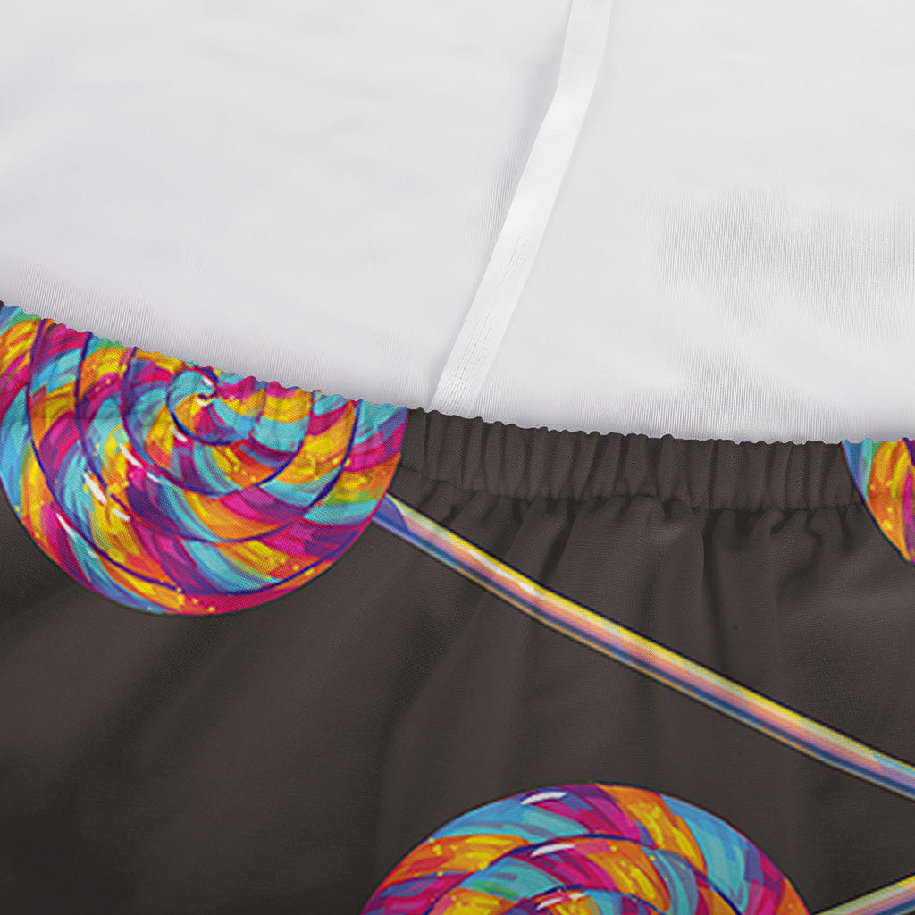 Colorful Swirl Lollipop Pattern Print Sofa Cover