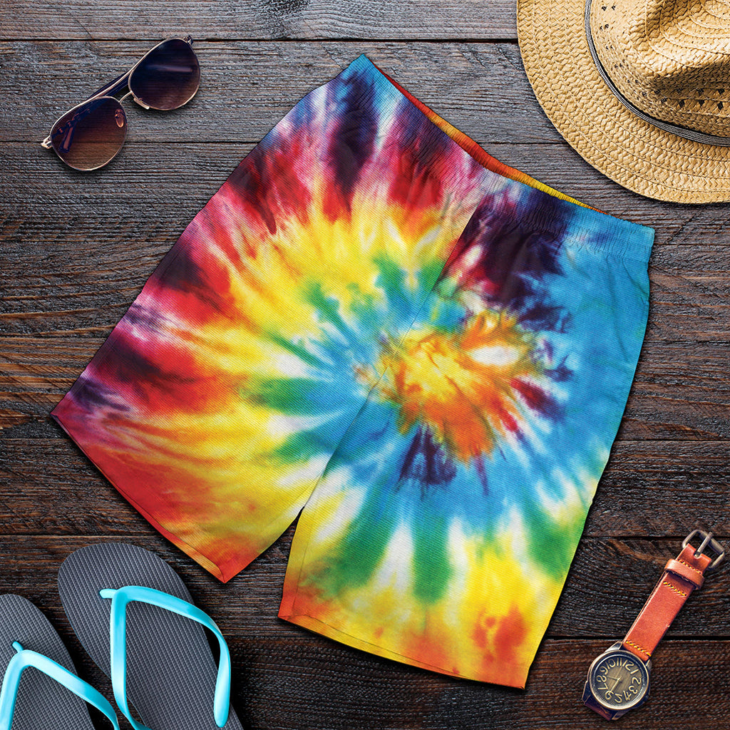 Colorful Tie Dye Print Men's Shorts