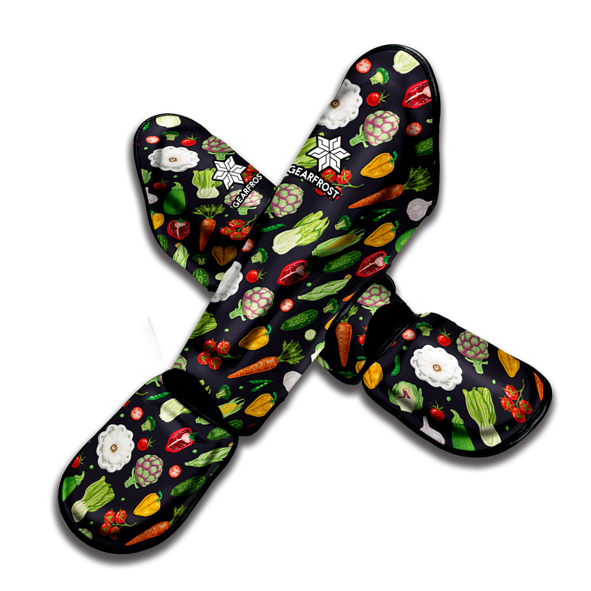 Colorful Vegetable Pattern Print Muay Thai Shin Guard