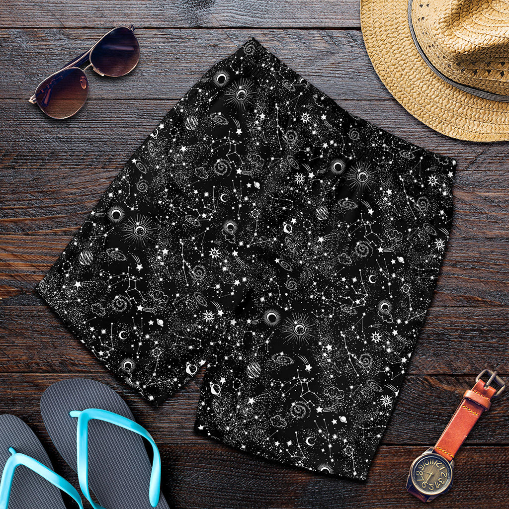 Constellation Galaxy Pattern Print Men's Shorts