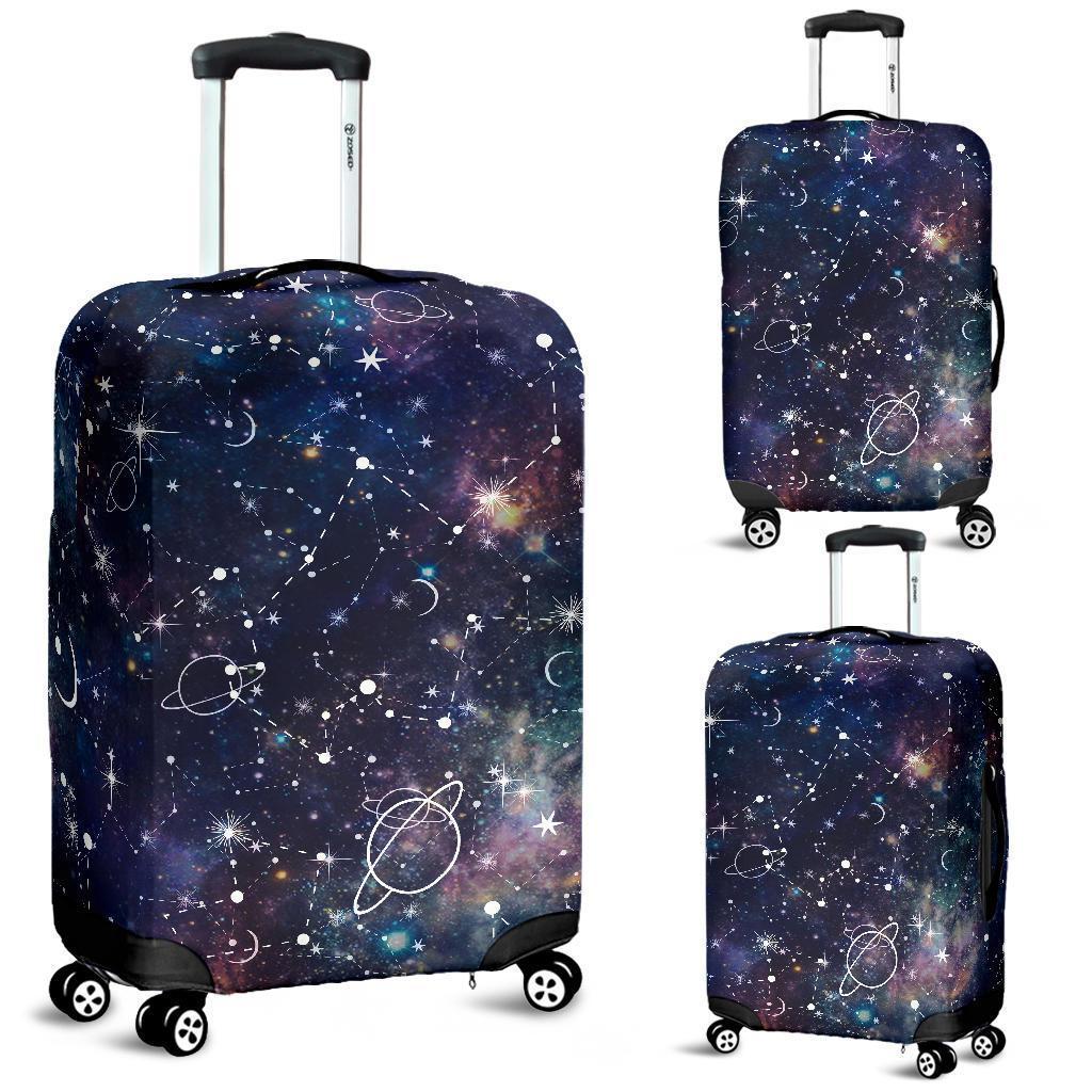 Constellation Galaxy Space Print Luggage Cover GearFrost