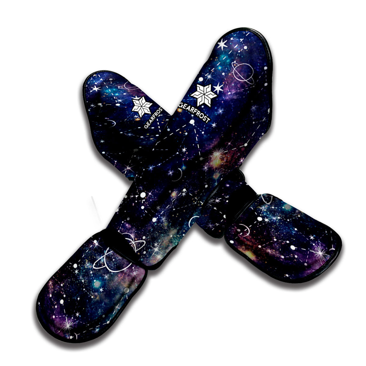 Constellation Galaxy Space Print Muay Thai Shin Guard