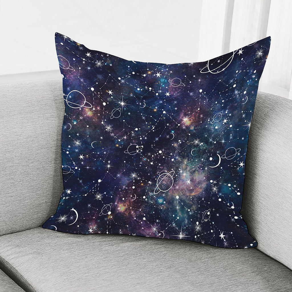 Constellation Galaxy Space Print Pillow Cover