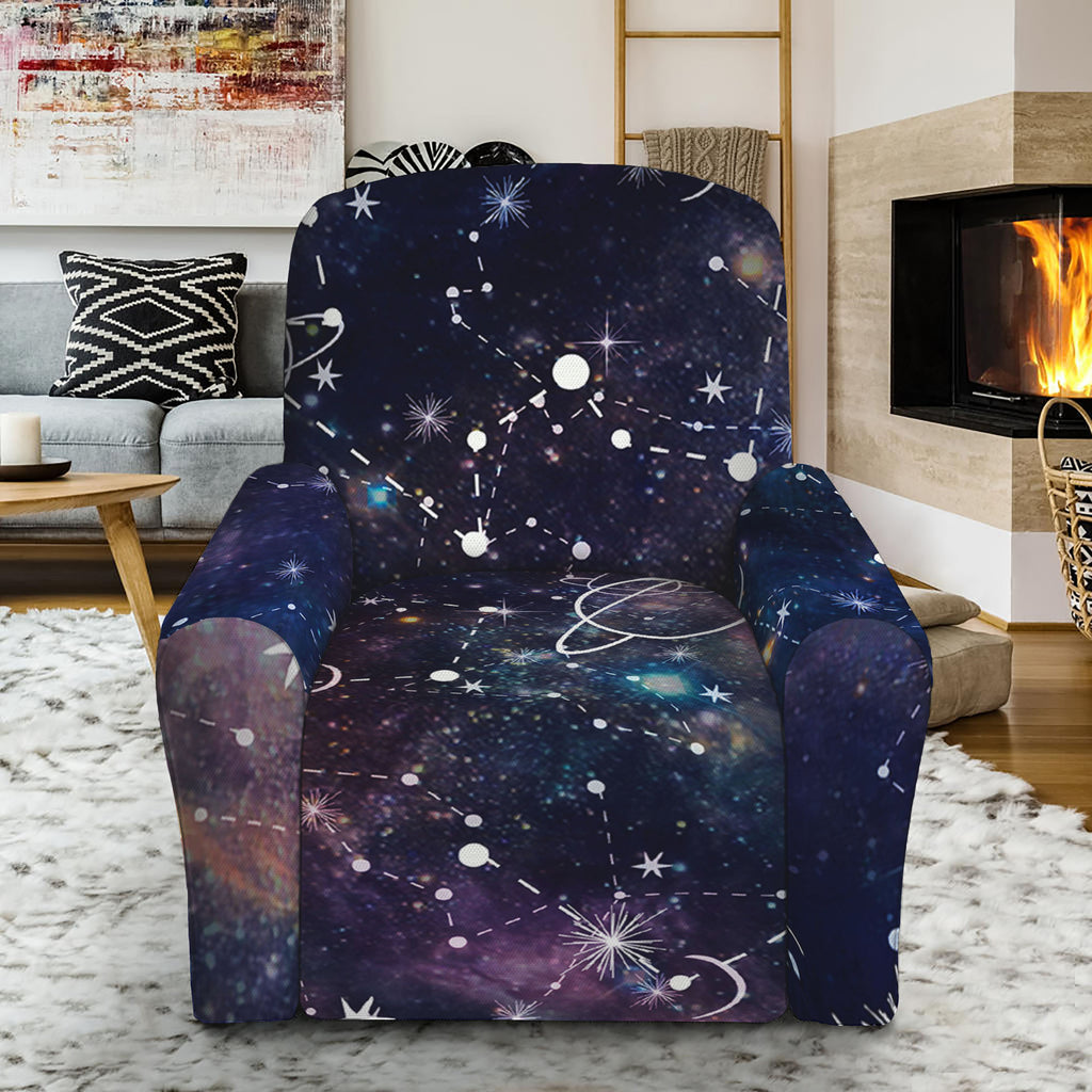 Constellation Galaxy Space Print Recliner Slipcover
