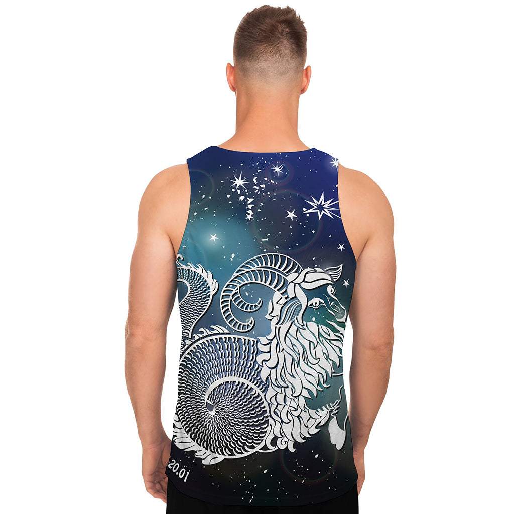Constellation Of Capricorn Print Men's Tank Top