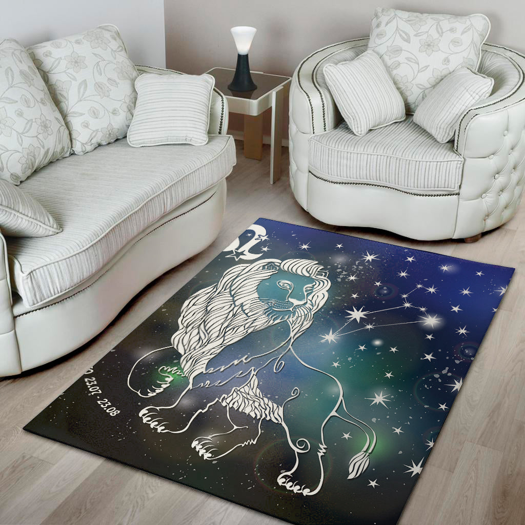 Constellation Of Leo Print Area Rug
