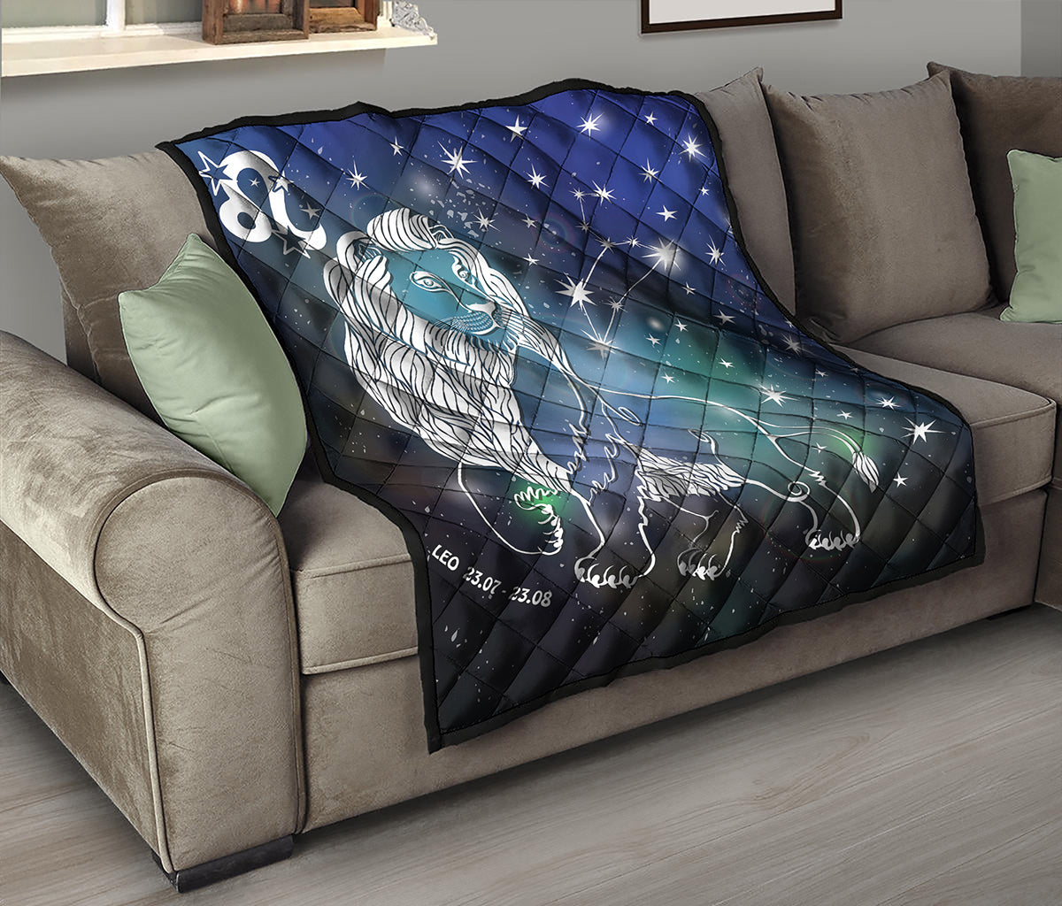 Constellation Of Leo Print Quilt