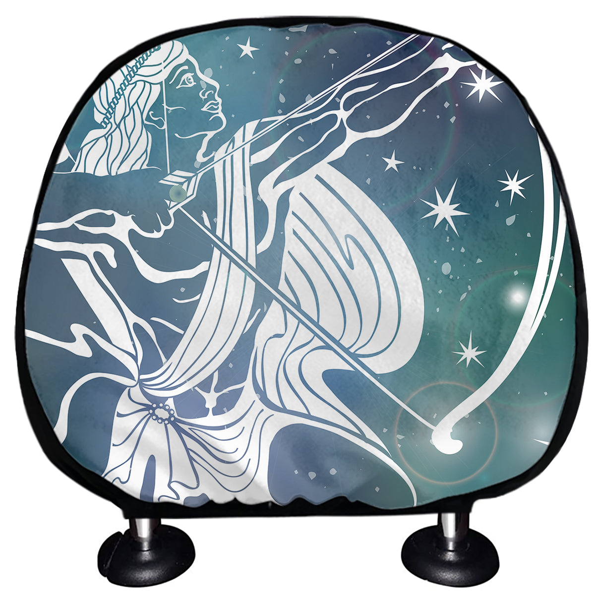 Constellation Of Sagittarius Print Car Headrest Covers