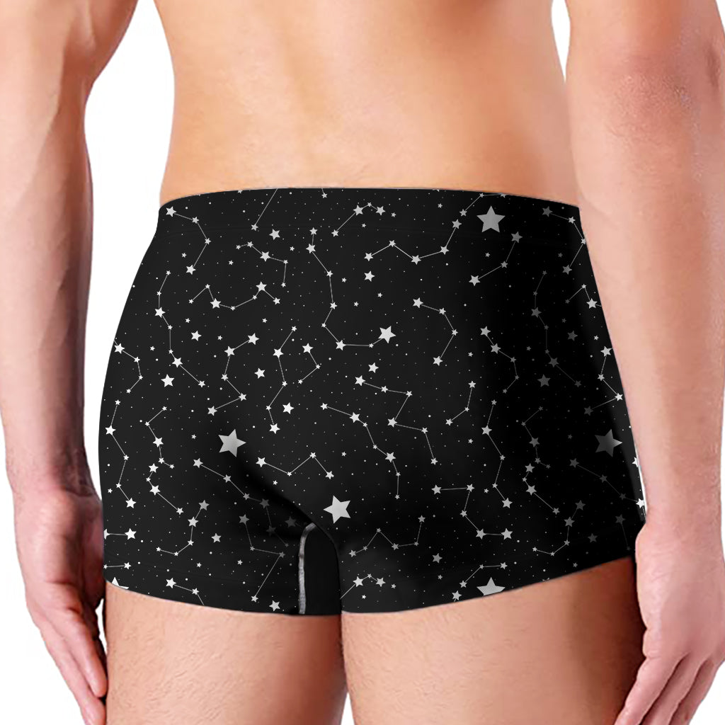 Constellation Sky Map Pattern Print Men's Boxer Briefs