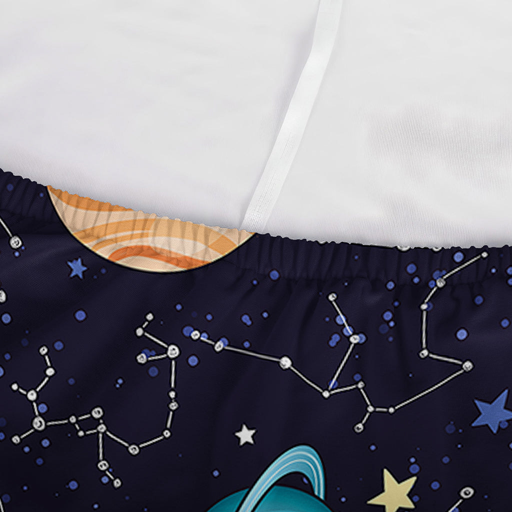 Constellations And Planets Pattern Print Sofa Cover