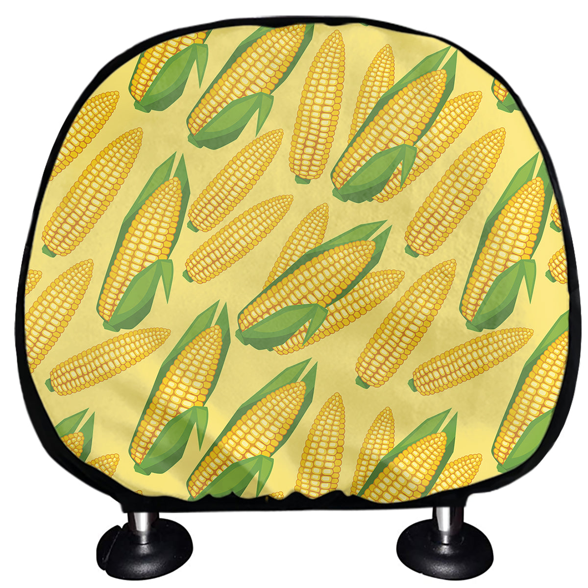 Corn Cob Pattern Print Car Headrest Covers