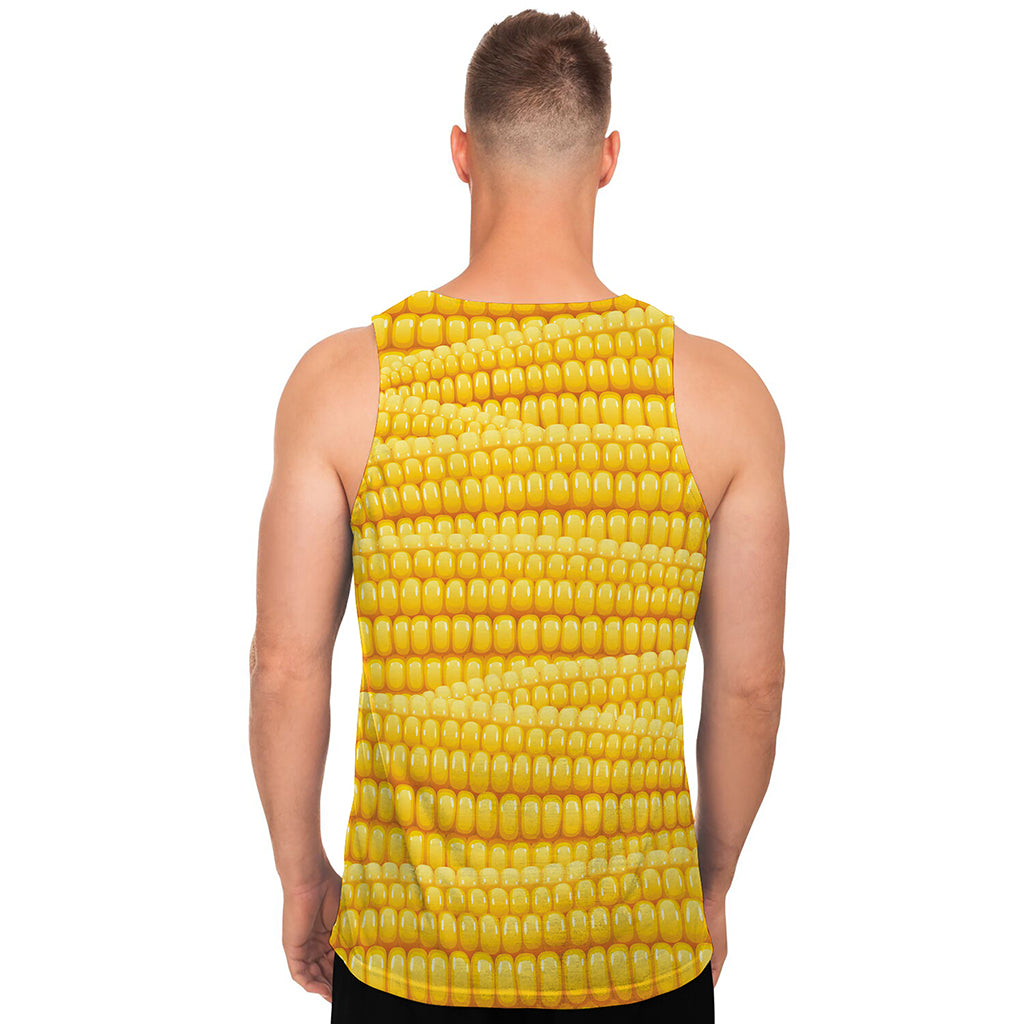 Corn Pattern Print Men's Tank Top