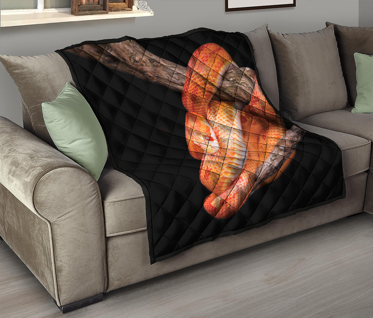 Corn Snake Print Quilt