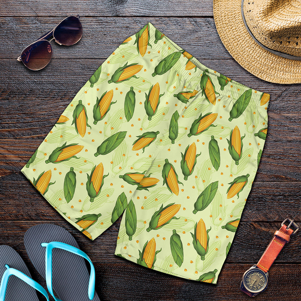 Corncob Pattern Print Men's Shorts