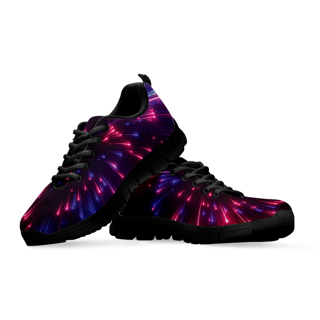 Cosmic Hyperspace Print Black Sneakers